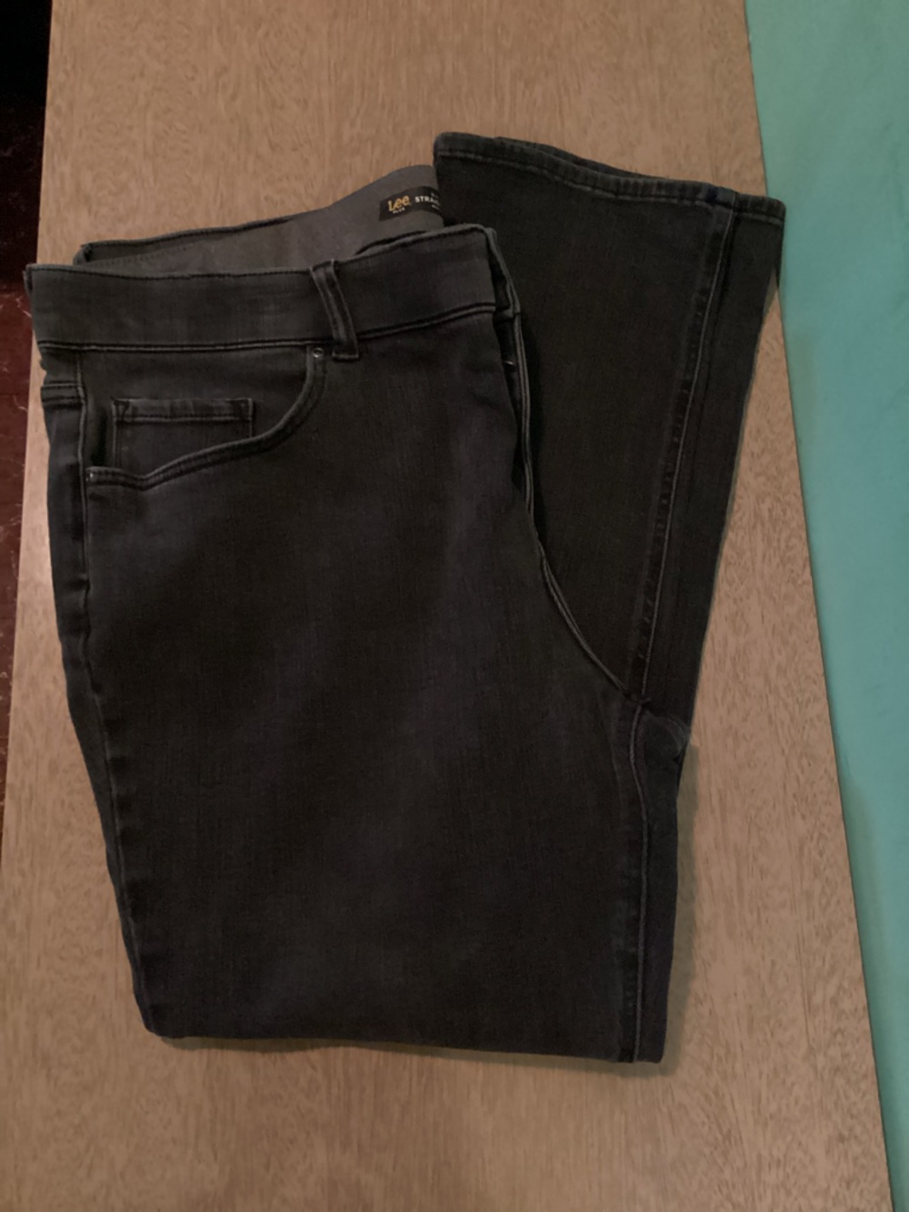 Lee Slim Fit Mid Rise Straight Leg Jeans Size 20W - Picture 4 of 14